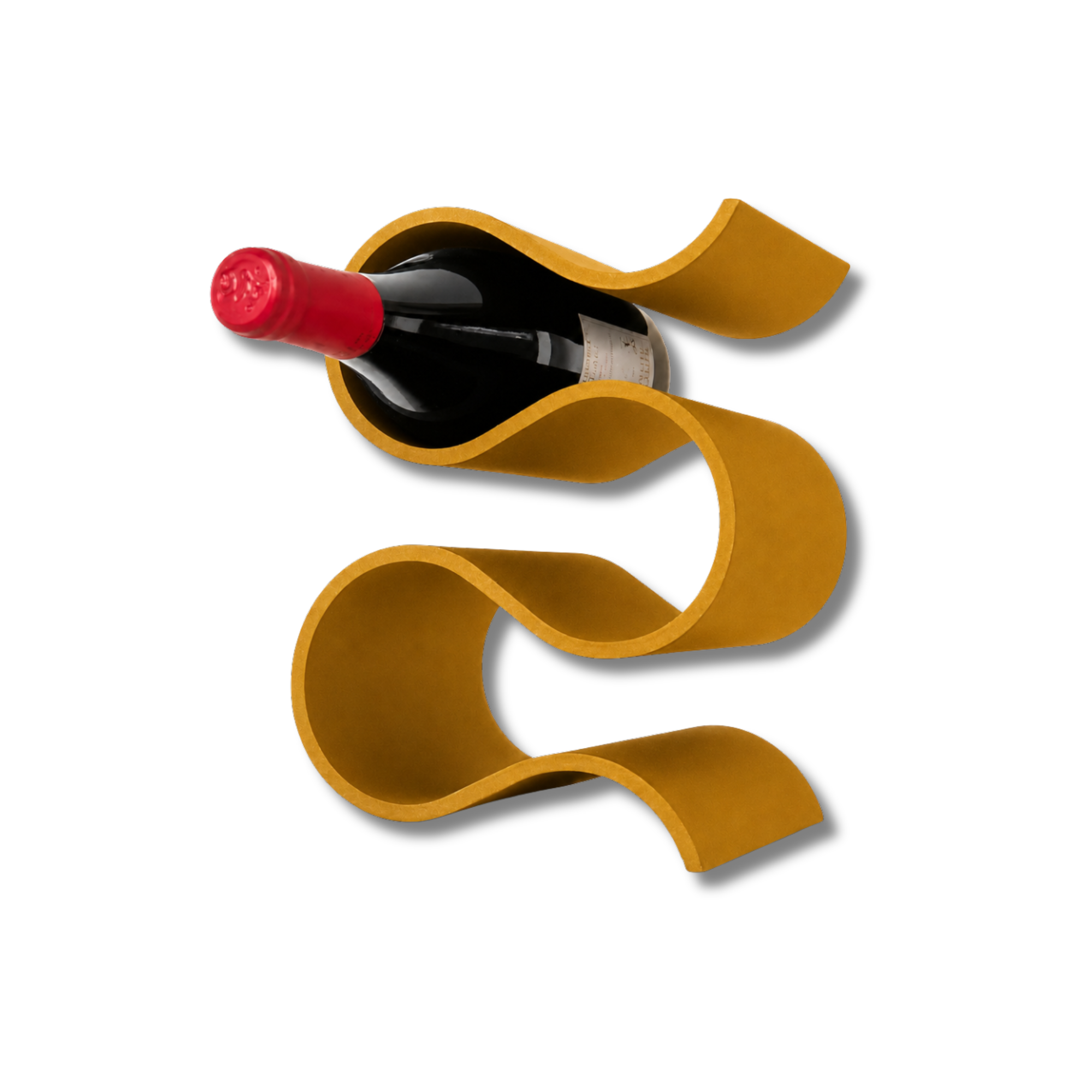 Porta Bottiglie Vino Chioda Design Curve | Fino a 5 Bottiglie