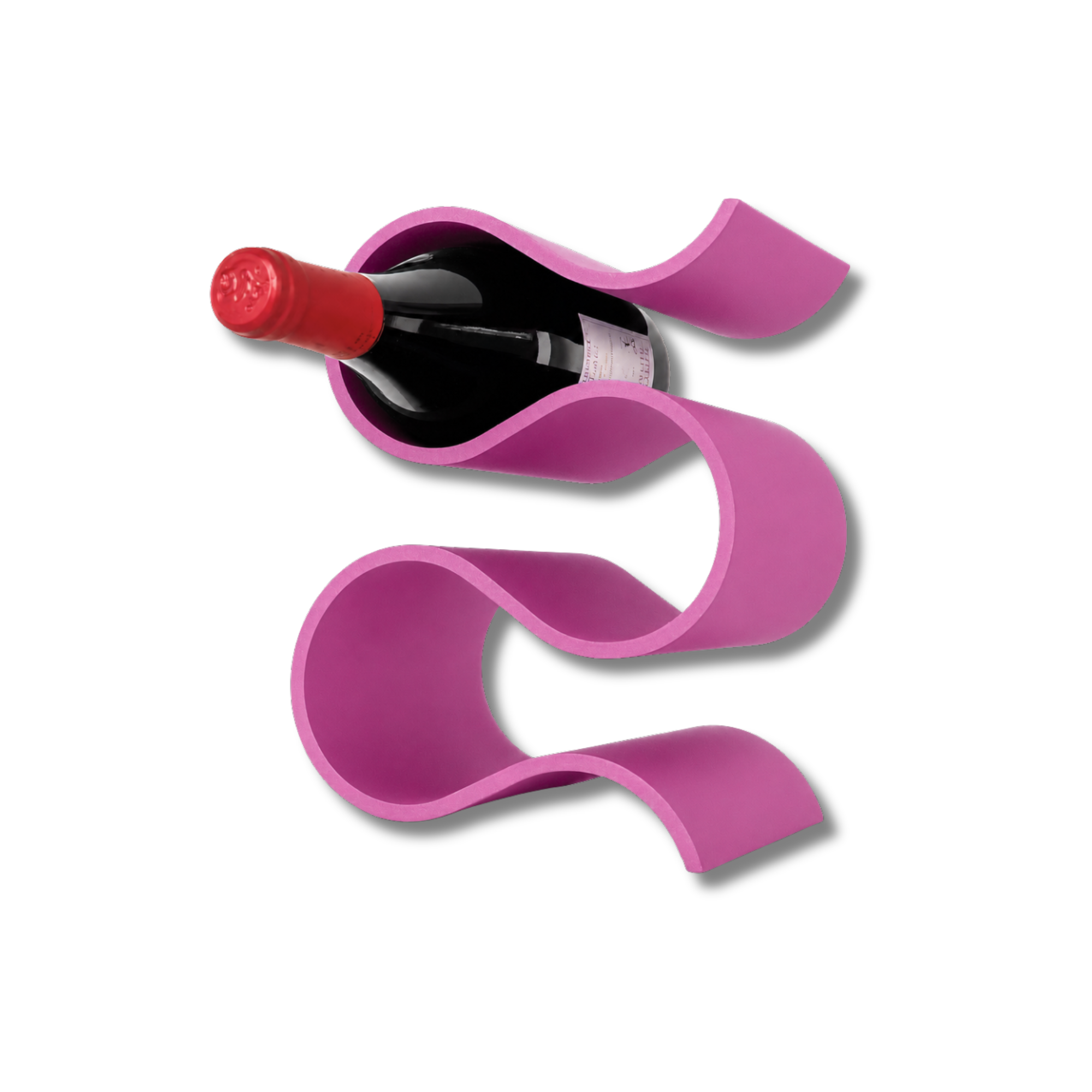 Porta Bottiglie Vino Chioda Design Curve | Fino a 5 Bottiglie