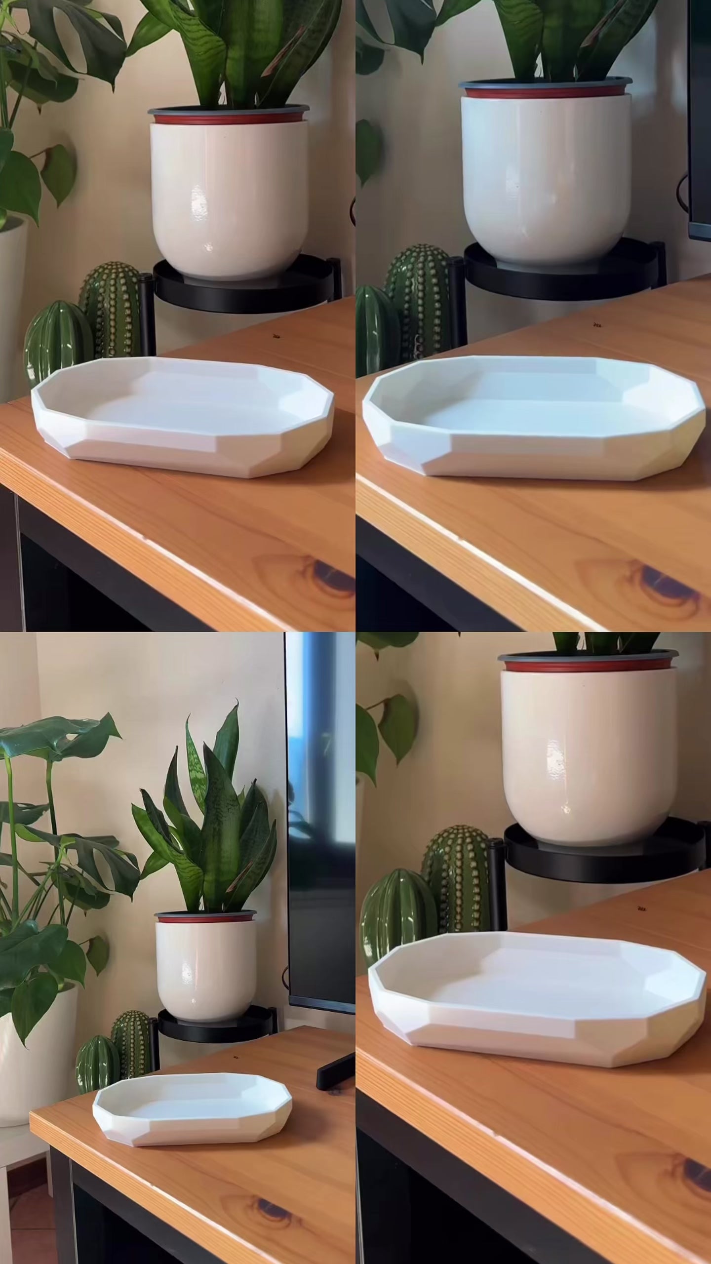 Svuotatasche Geometrico Ovale 18cm o 24cm – Organizer da Ingresso Scrivania e Comodino | Design Moderno | Disponibile in Più Colori | Chioda Toscana