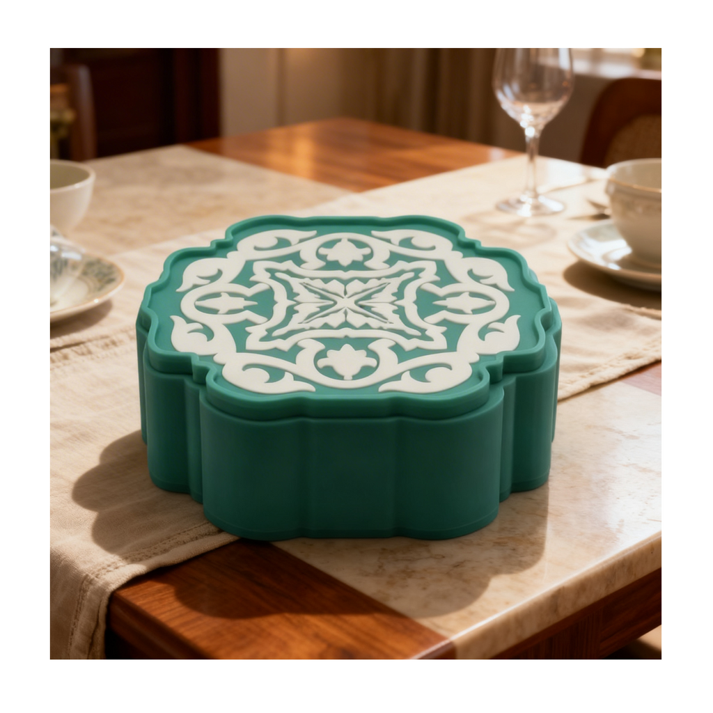 Set 4 Sottobicchieri Puglia Floreale con Scatola Esclusiva