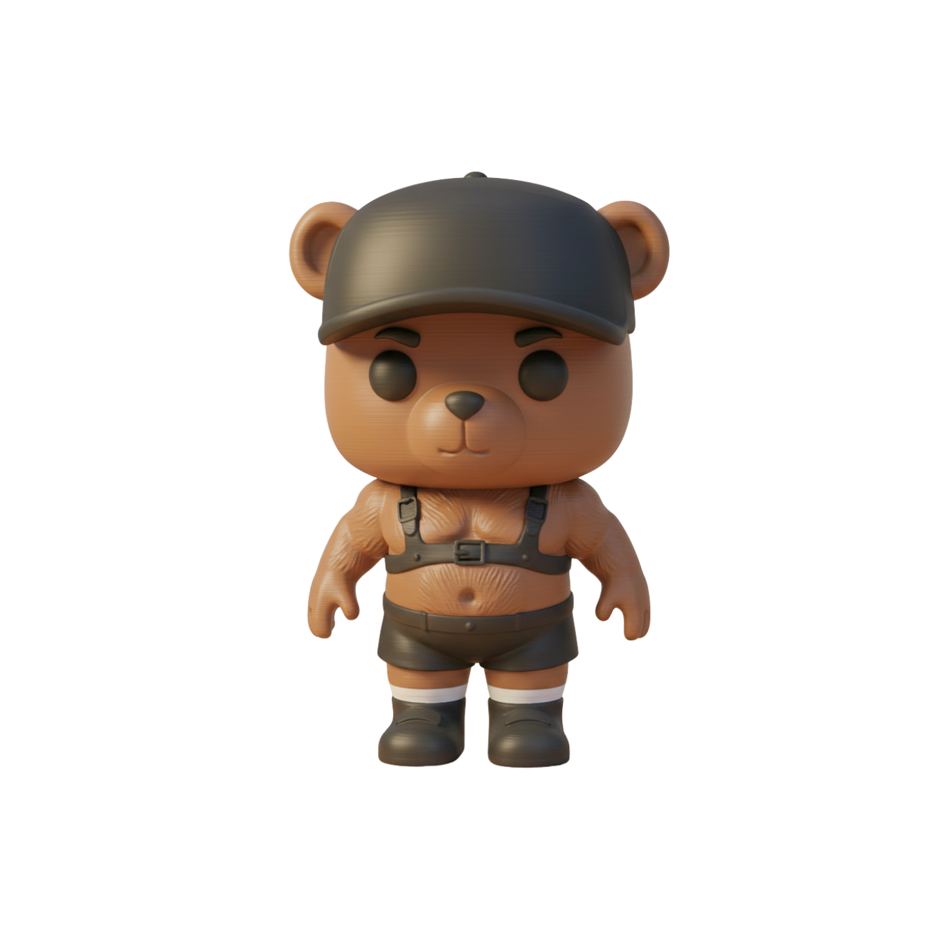 Chioda.Bear – Orsetto Harness Personalizzato 14cm | Compagno da Scrivania | Design esclusivo Chioda | Mascotte Made in Itay