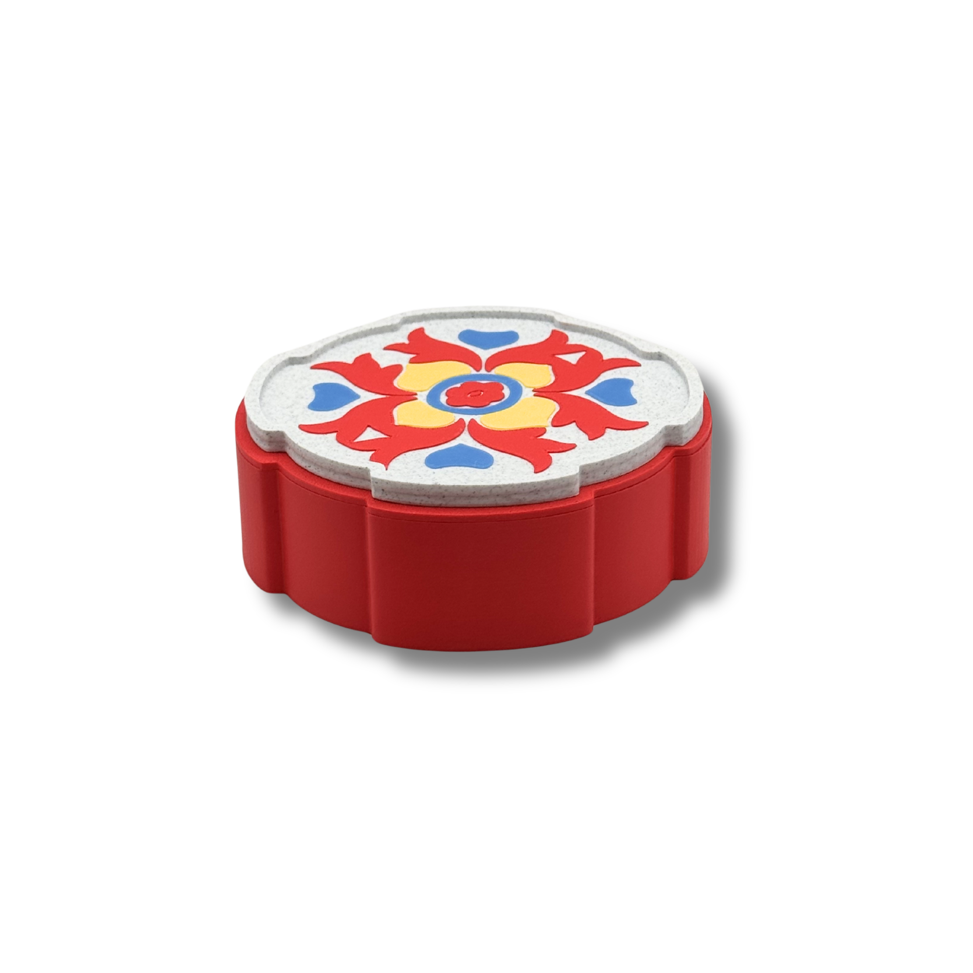 Sottobicchieri Taormina Colorati | Design Sicilia Elegante Set 4 Sottobicchieri - Rosso, Blu, Arancione o Verde