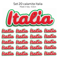 Chioda Set 20 Calamite Italia Tricolore 5,5cm - Made in Italy - Calamite Souvenir Italiani - Gadget Made in Italy per Negozi e Regali Amici