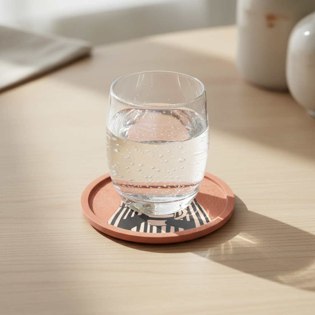 Sottobicchieri Gatto Set 4 + Supporto | Pla Matte | Chioda Design