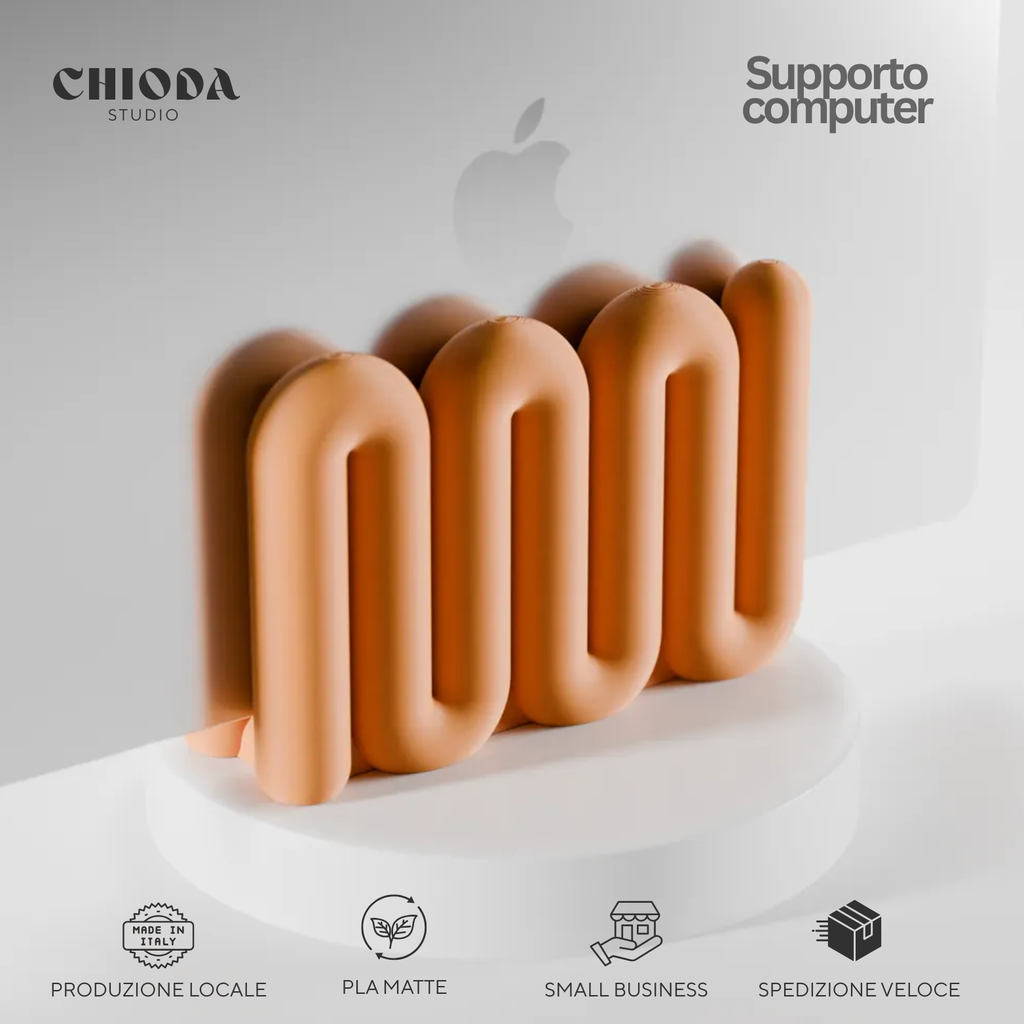 Chioda.wave Supporto Notebook e Tablet | 5 colori - Made in Italy