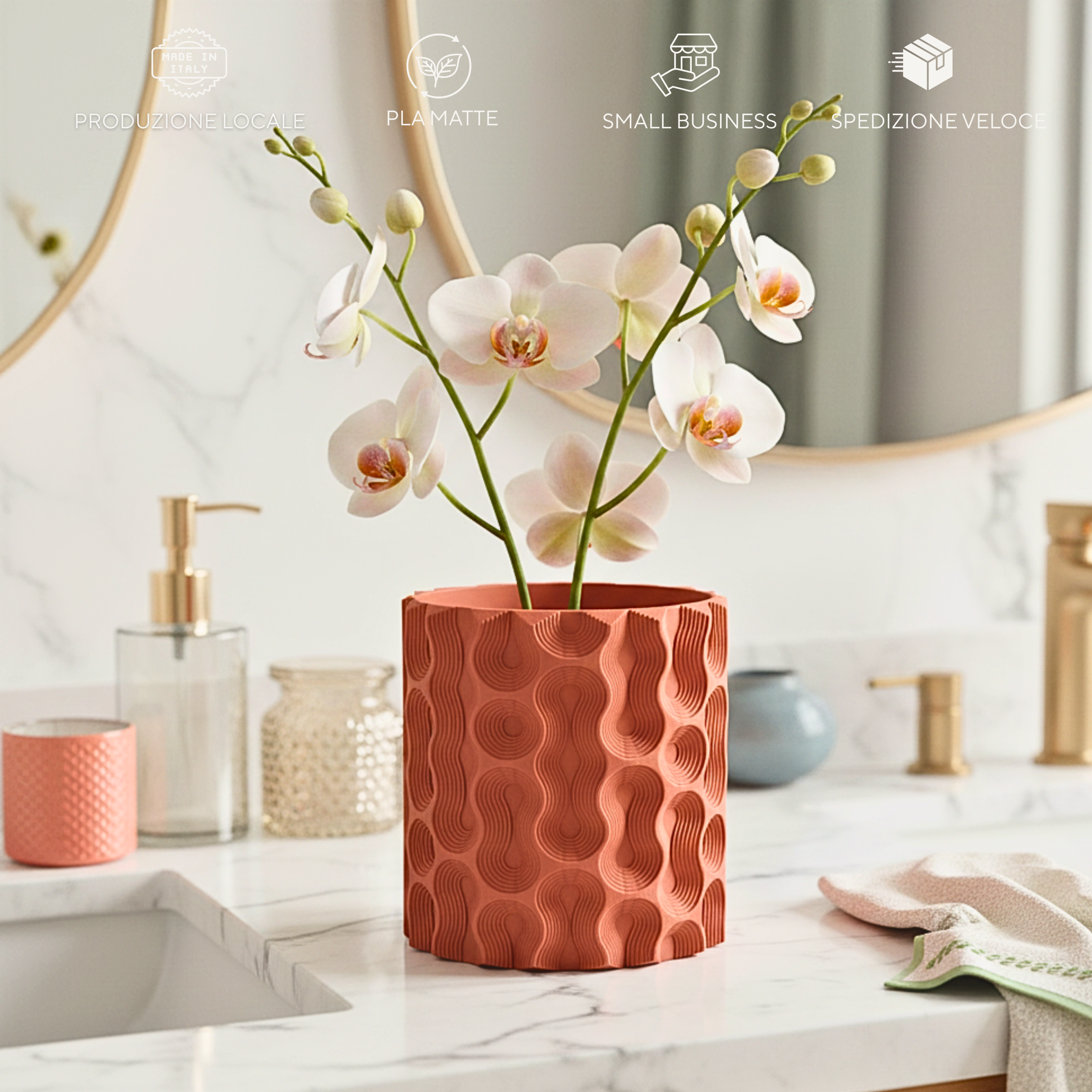 Vaso Design Organico Grotta | 2 Misure | Chioda Studio