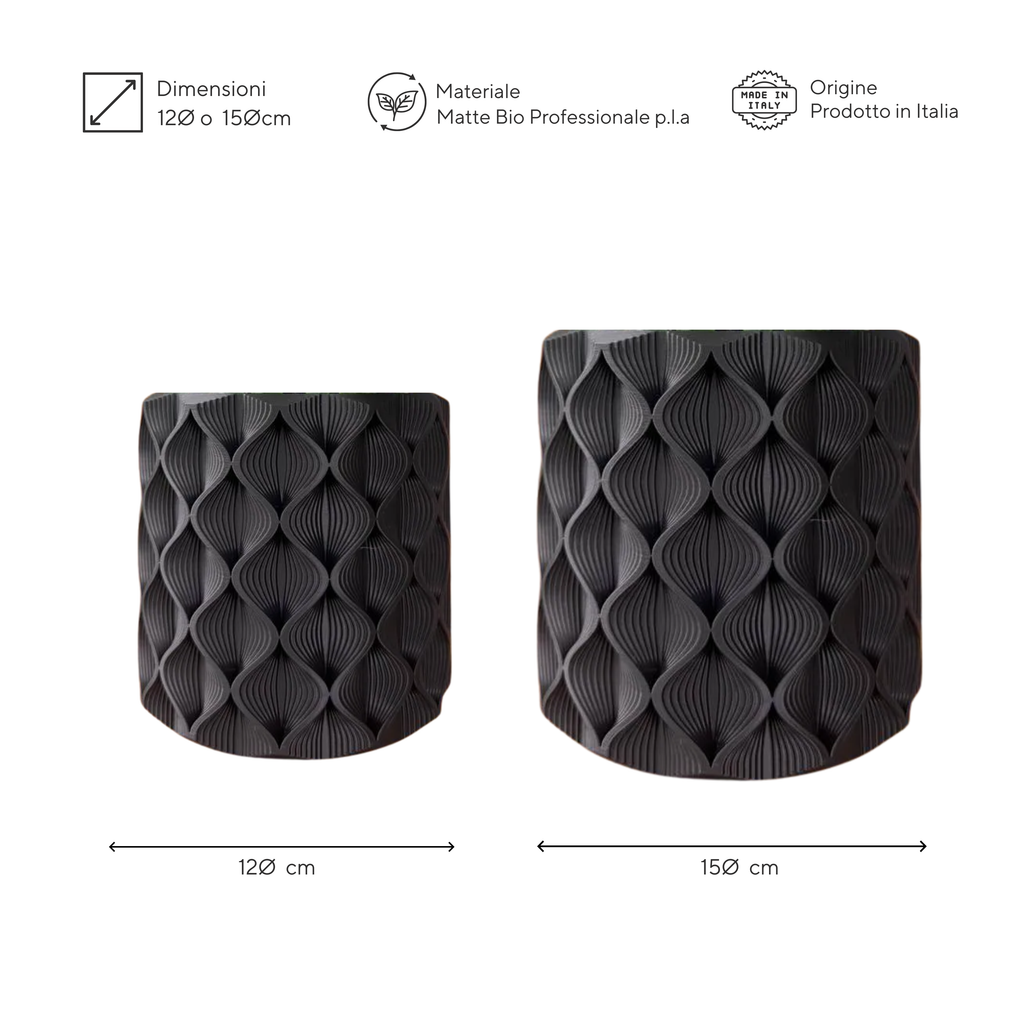 Vaso Design Zigzag Piante | 2 Misure | Chioda Studio